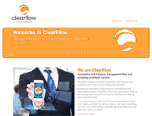 Tablet Screenshot of clearflowfinance.com
